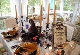A bread plate should be placed to the top left of the serving plate. 20 Hauntingly Beautiful Table Centerpiece Ideas For Halloween