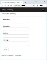 Enter the mobile number and email id you want to update on gst portal and click on save. Send Email Using Asp Net Mvc And Web Api