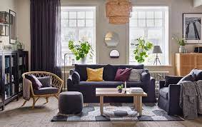 The Spacious And Comfortable Farlov Sofa And Armchair In Djuparp Dark Grey Makes An Ideal Living Room Furniture Inspiration Couch Decor Living Room Inspiration