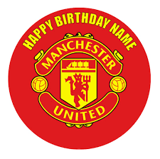 With the hot weather, the cake developed the dreaded bulge round the top manchester united 21st themed birthday cake. Manchester United Personalised Edible Birthday Cake Decoration Topper Image Ebay