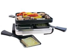Raclette Grill For Four Persons Features Non Stick Cast Aluminum Grill Plate 4 Non Stick Raclette Pan Raclette Grill Homemade Spaghetti Sauce Holiday Cooking