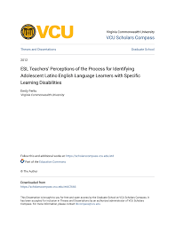 ESL Teachers' Perceptions of the Process for Identifying ...