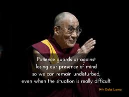 Patience 14th Dalai Lama Http Justdharma Com S 3zbn0 Patience Guards Us Against Losing Our Presence Of Mind So W Dalai Lama 14th Dalai Lama Buddhism Quote