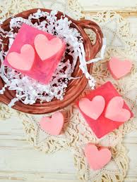 heart homemade soap without lye