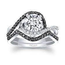 Barkev S Black Diamond Bridal Set 8167sbk Barkev S Black Diamond Bridal Set Diamond Bridal Sets White Diamond Rings Engagement