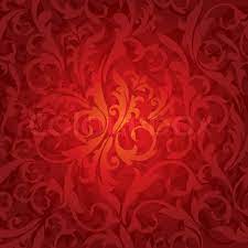 Background with flowers and plants. Abstract Seamless Red Floral Stock Vector Colourbox