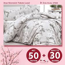 bu bahar cicek desenleri ile yatak odalariniz daha ferah bir gorunume sahip olacak kumas turu pamuk kreton kumas dokumasi kreton cift bed home blanket