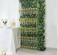 5 feet Clear 5-Tier Acrylic Wine Glass Rack Champagne Flute Holder Stand