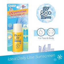 Next post kao biore aqua rich whitening essence spf50+ pa++++. Biore Uv Sunscreen Perfect Protect Milk Cool Spf50 Pa