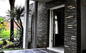 Batu alam yang tepat untuk teras depan rumah. 10 Ide Desain Dinding Batu Alam Teras Depan Rumah Tampilan Rumah Jadi Lebih Alami Rumah123 Com