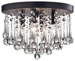 This led flush mount ceiling light is easy to install. Scelene 4 Light Flush Mount Black Contemporary Flush Mount Ceiling Lighting By Wellyer Inc