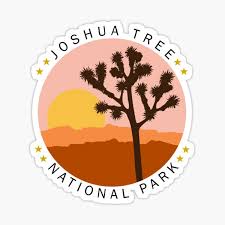 Arizona rock with tree cactus and wave concept logo vector. Desert Stickers Redbubble