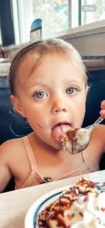 My granddaughters unique blue eyes.