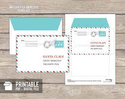Free download & print letter to santa claus envelope template santa stamp 8. Printable Letter To Santa Kit With Envelope Template My Party Design