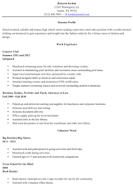 free resume sample high school graduate