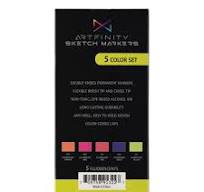Artfinity Sketch Markers Fluorescent Colors Set of 5