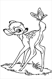 Xmas reindeer isolated on white background. Baby Deer Coloring Page For Kids Coloringbay