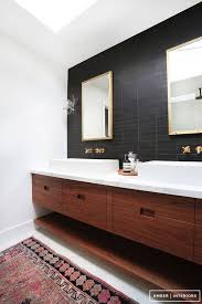 Black Accent Walls For The Home Domino Bathroom Style Beautiful Bathroom Vanity Beautiful Bathrooms