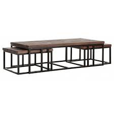 Crisp, structural gold, white, and glass are such a stunning combo. Timber Set Of 3 Coffee Tables Dtp Home Tentation