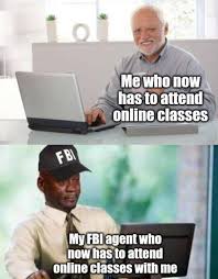 Wanted by the fbi for gouging a capital police officers eye. Fbi Agent Hide The Pain Harold Know Your Meme