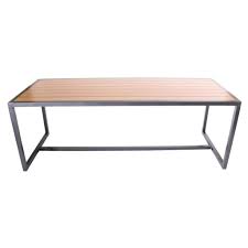 Because of this, cosh living stocks a wide range of teak. Aluminium Matte Black Communal Table With Slatted Teak Top Cafe Furniture Melbourne