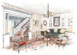 John byrd, john byrd garden design, charlotte, nc; Colonial Revival Interior Design Old House Journal Magazine