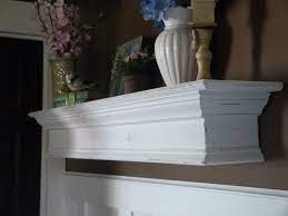 custom order for susan lord white mantle 48 l distressed rustic floating shelf wall hanging fireplace mantel shabby furniture wickes radiator