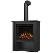 Remote control, programmable thermostat and brightness settings. Real Flame Hollis Stainless Steel Electric Fireplace In Matte Black Walmart Canada