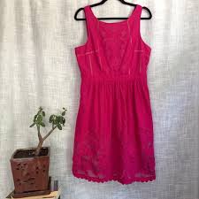 Anthro Moulinette Soeurs Pink Rhododendron Dress