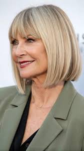 Bob Haircut with Bangs for Women Over 50