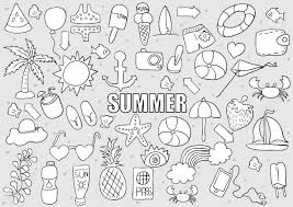 Les dessins animés que je regardais à la télé quand j'étais gosse. Plage D Ete Dessines A La Main Des Symboles Et Des Objets Vectoriels Dessin De Vecteur De La Main Clip Art Libres De Droits Vecteurs Et Illustration Image 59940185
