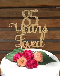 Birthday Cake For Grandma And Grandpa Excited To Share This Item From My Etsy Shop Sparkly Glitter 85 Years Young Cake Topper Eight 85th Birthday Party Ideas Love Cake Topper Happy 60th Birthday