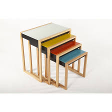 Bauhaus Nesting Tables 2 Nesting Tables Modern Side Table Coffee And End Tables