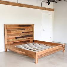 Transform your bedroom into a western style bedroom with these reclaimed barnwood beds made of materials that allow them to be both sturdy and unique in design. Rustic Reclaimed Wood Bed What We Make