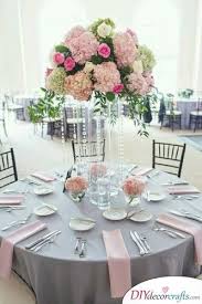 Pink And Grey Wedding Table Decoration Ideas Wedding Table Linens Wedding Table Runners Pink Wedding Table Settings