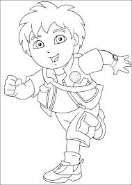 These free, printable summer coloring pages are a great activity the kids can do this summer when it. Diego Running Coloring Page Free Printable Coloring Pages For Kids