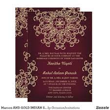 Maroon And Gold Indian Style Wedding Invitation Zazzle Com In 2020 Wedding Invitations Burgandy And Gold Wedding Indian Wedding Receptions