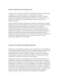 Perteneciente o relativo a la ética. Que Es La Etica Para Mi Y Para Que Sirve Ingenieria Desarrollo Sostenible