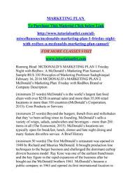 Mcdonald's initiatives support our pillars of responsible sourcing, community connections, sustainable actions, and providing opportunities double down on the 3d's. Marketing Plan By Albert0072 Issuu