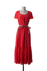 Robe longue noire new look. Paul Smith Robes Longues Femme De Couleur Rouge En Soldes Pas Cher 1445929 Rouge0 Modz