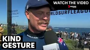 Ethan Ewing following in Mum's Bells Beach footsteps