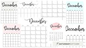 Our online calendar creator tool will help you do that. Cute Free Printable December 2021 Calendar Saturdaygift