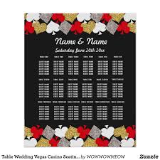 Table Wedding Vegas Casino Seating 18 Tables Poster Zazzle Com In 2020 Vegas Themed Wedding Wedding Table Vegas Theme