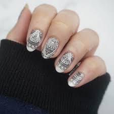 Black And White Henna Black White Henna Nails Clairestelle8challenge Clairestelle8jan Nails Nailart Trna Monochrome Nailstamp Henna Nails Swag Nails Instagram Nails