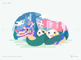 2021 dragon boat festival, aka duanwu holiday, falls on june 14. The Dragon Boat Festival By Olegelo On Dribbble