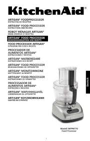 View and download kitchenaid food processor instructions and recipes manual online. Bedienungsanleitung Fur Food Processors Kitchen Aid