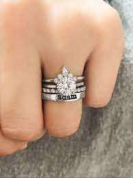 Nesting Personalized Engagement Ring Stack Dream Engagement Rings Wedding Ring Bands Wedding Rings Engagement