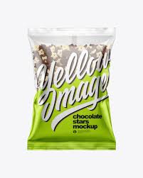 Download Bag With Duo Stars Cereal Mockup In Bag Sack Mockups On Yellow Images Object Mockups PSD Mockup Templates