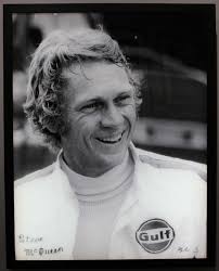 Le Mans France (Steve McQueen Smiling) by Anwar Hussein available from  Startle