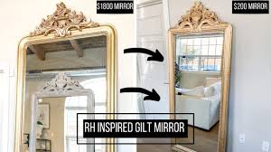 48in wide gold finish rh mirror. Restoration Hardware Inspired Gilt Mirror Youtube Gilt Mirror Restoration Hardware Inspired Restoration Hardware
